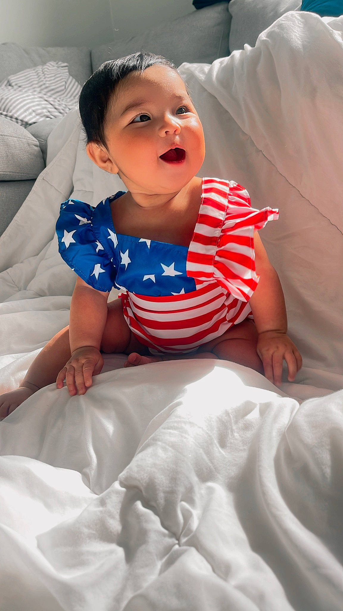 Zury is registered to the contest to win money with this photo: baby_toddler_clothing, child, comfort, elbow, eye, face, flash_photography, fun, gesture, happy, head, lip, mouth, person, skin, sleeve, t_shirt, textile, thigh, toddler