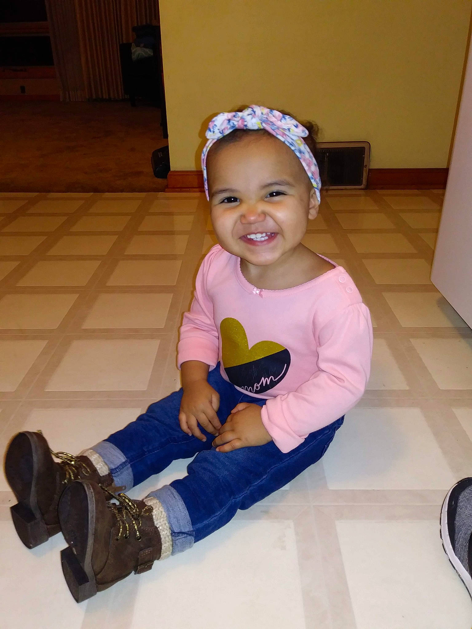 Alegna joined the competition — help win amazing prizes! arm, baby, baby_toddler_clothing, child, costume, floor, flooring, footwear, headgear, joy, leg, person, shoe, sitting, skin, toddler