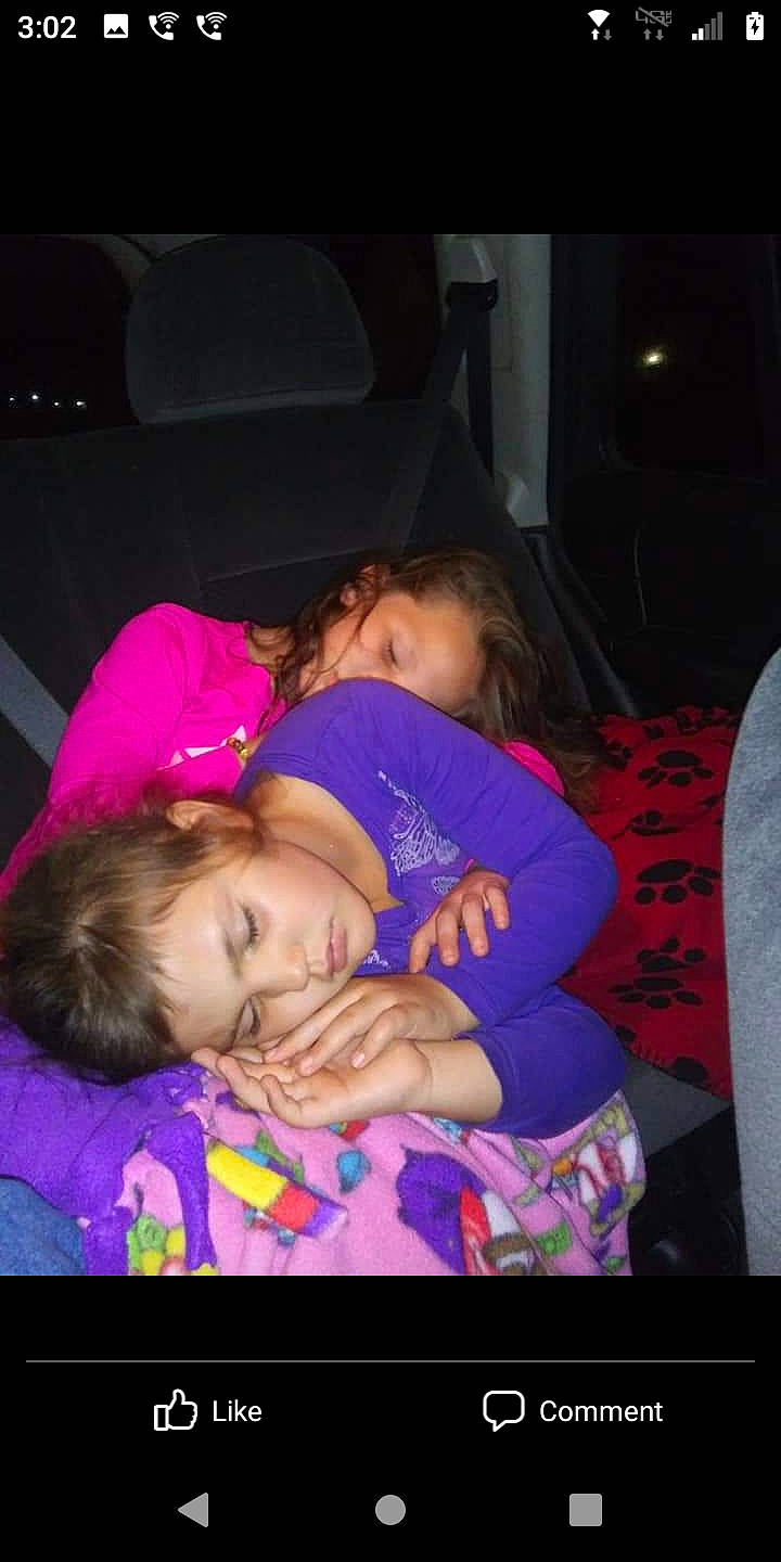 Stephanie is registered to the contest to win money with this photo: bedtime, cheek, child, comfort, couch, event, face, flash_photography, fun, happy, head, leisure, magenta, mouth, nap, nose, person, pink, purple, toddler