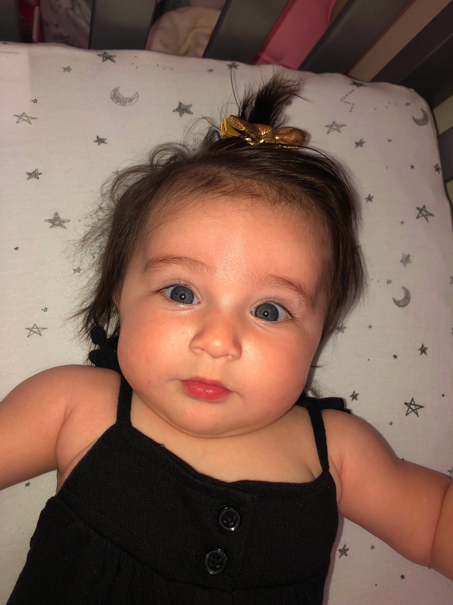 Audree is registered to the contest to win money with this photo: baby, beauty, cheek, child, chin, ear, eye, eyebrow, face, forehead, hair, hairstyle, head, iris, lip, neck, nose, organ, person, skin