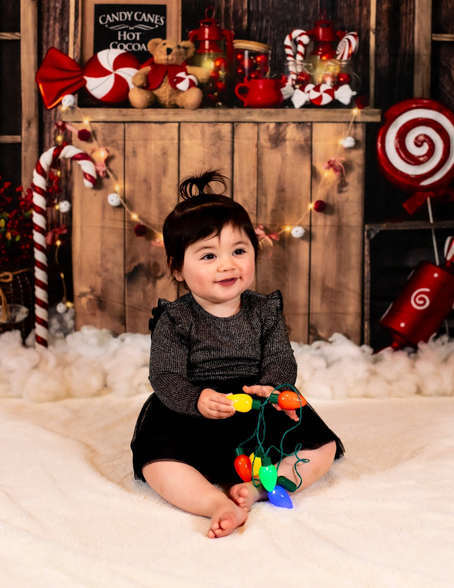 Harlie joined the competition — help win amazing prizes! child, christmas, christmas_decoration, dress, event, fun, happy, holiday, joy, leisure, lighting, person, photograph, red, smile, snapshot, snow, toddler, traffic_sign, tree