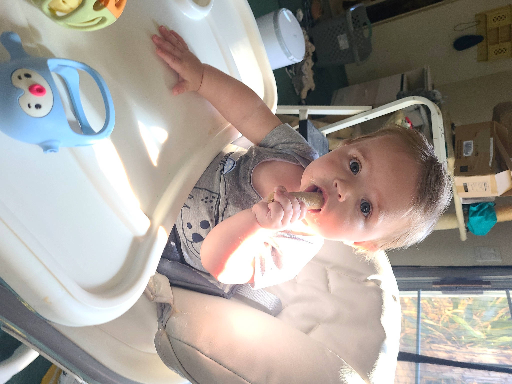 Cole is registered to the contest to win money with this photo: auto_part, baby, baby_products, baby_toddler_clothing, car_seat, child, comfort, fun, mouth, person, product, tableware, toddler, vacation, vehicle_door, white