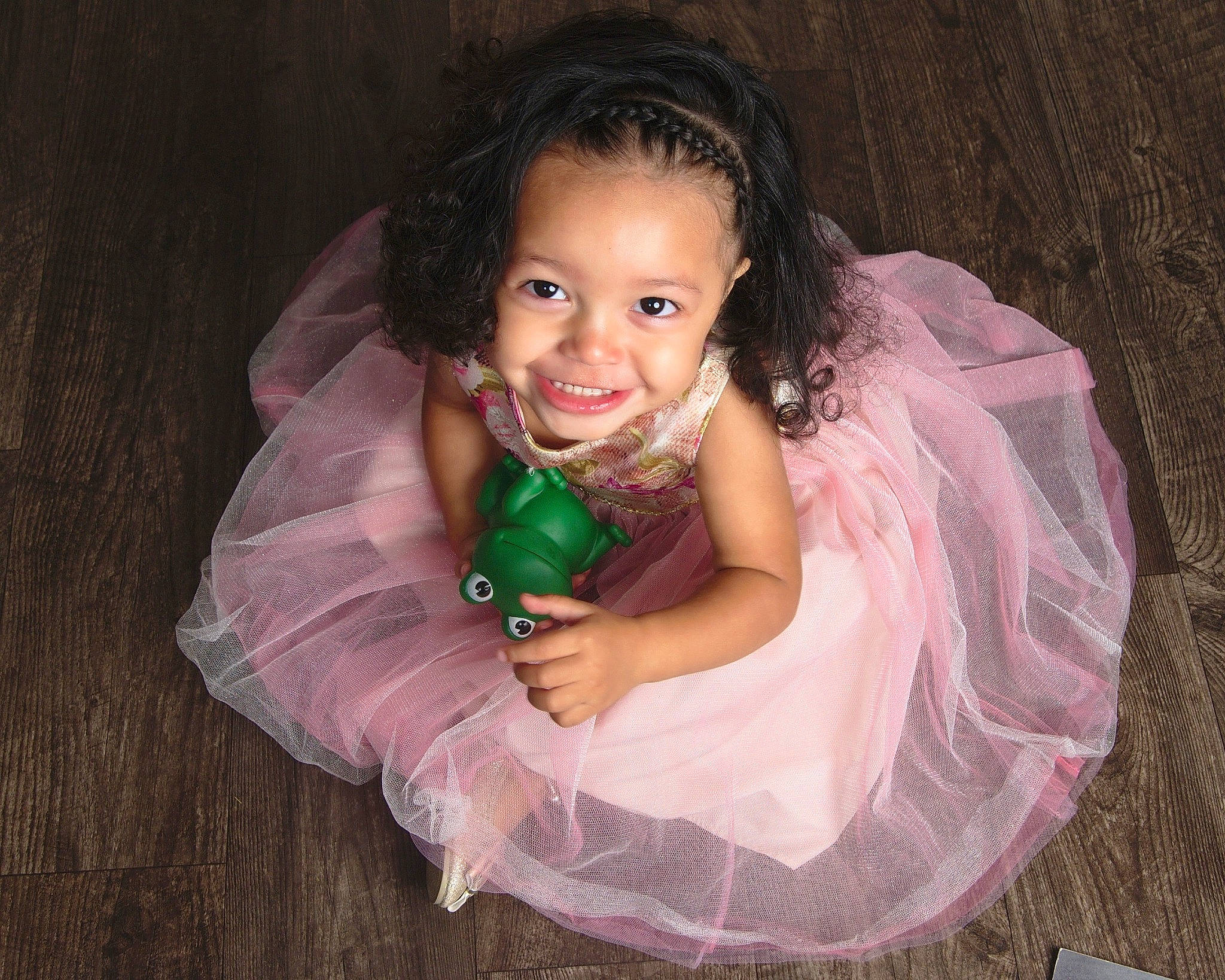 Jaelynn joined the competition — help win amazing prizes! baby, baby_products, child, costume, eye, fun, iris, joy, person, pink, product, smile, toddler