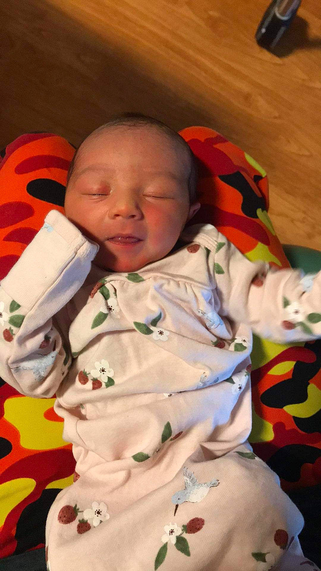 Sonia joined the competition — help win amazing prizes! baby, baby_toddler_clothing, cat, cheek, child, chin, comfort, eye, face, head, linens, mouth, nose, orange, person, red, skin, sleeve, textile, toddler