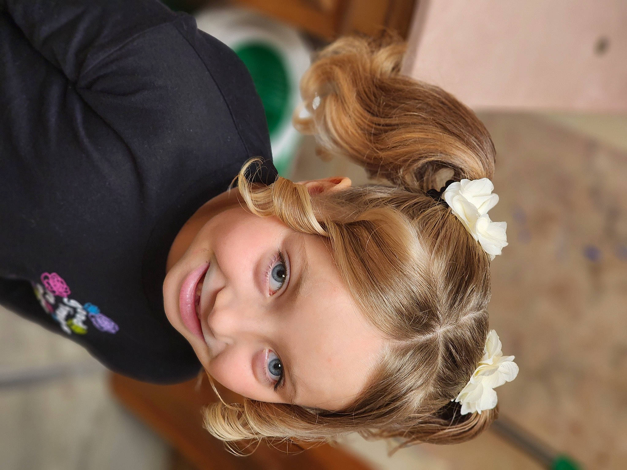 Adallyn joined the competition — help win amazing prizes! blond, bridal_accessory, brown_hair, bun, chignon, child, dress, eyelash, fashion_accessory, flash_photography, happy, headpiece, iris, joy, long_hair, person, plant, skin, sunglasses, toddler