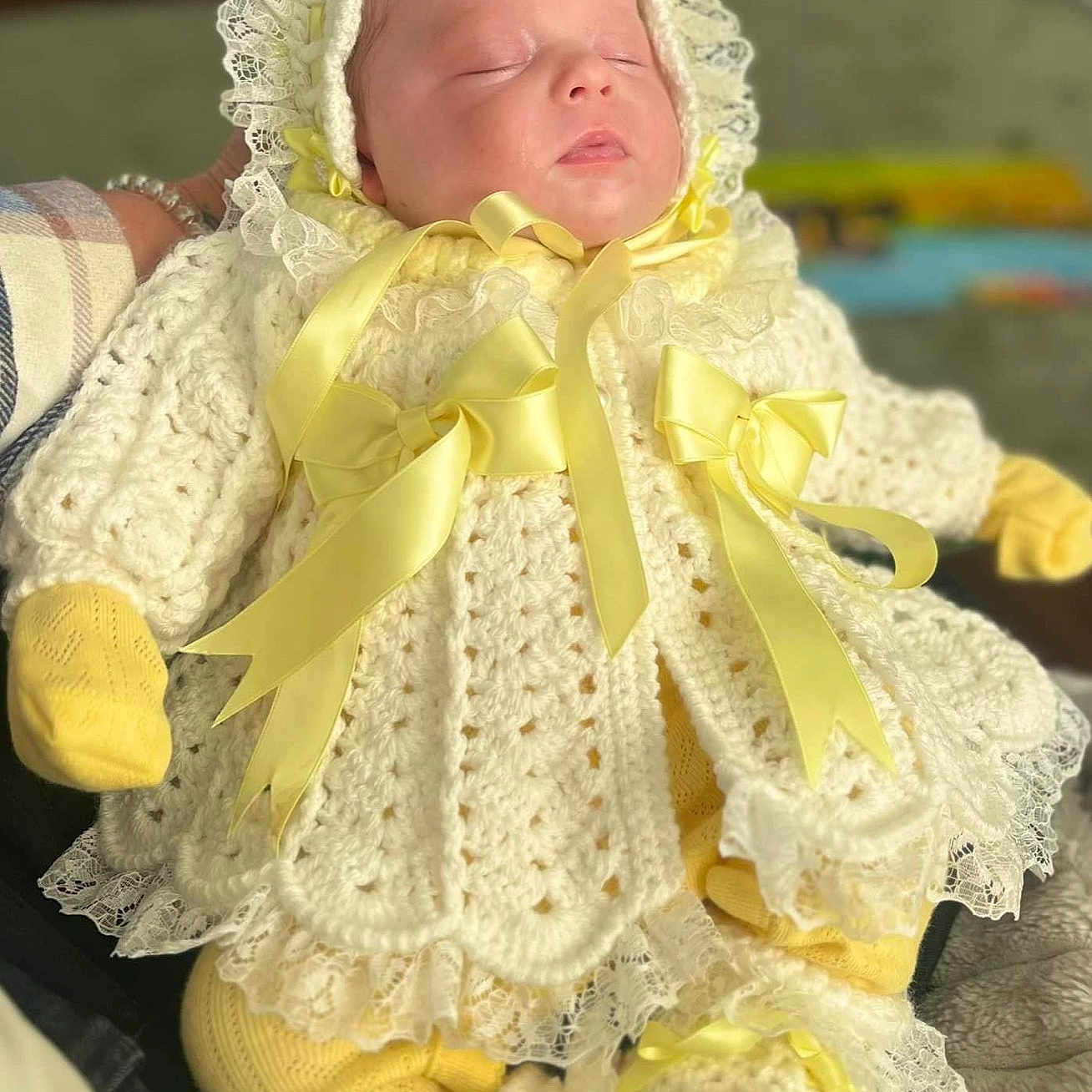 Keeanna-Precious joined the competition — help win amazing prizes! baby, bonnet, cap, clothing, face, hat, head, newborn, person, photography, portrait, sitting, sleeping