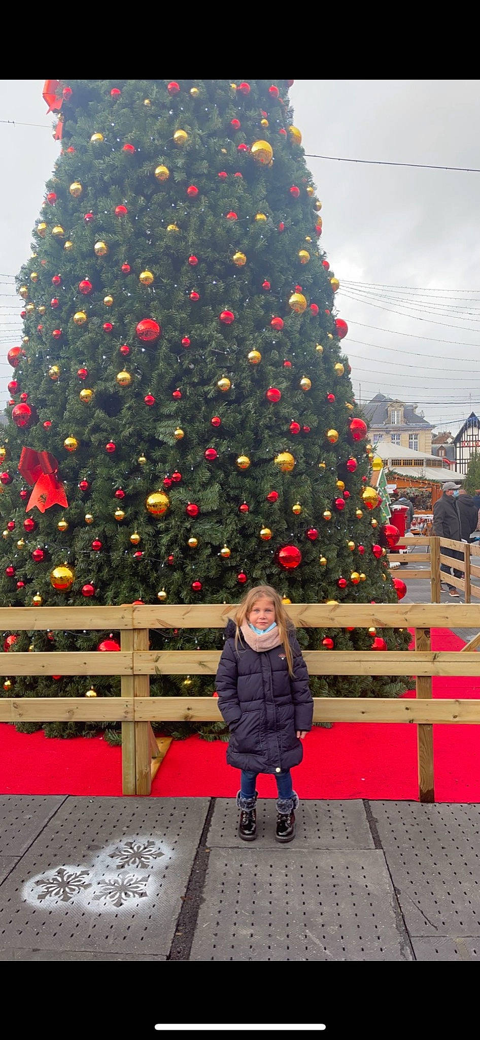 Ilona a rejoint le concours — aidez-le/la à gagner de superbes lots ! beauty, christmas, christmas_decoration, christmas_ornament, christmas_tree, conifer, event, evergreen, green, holiday, holiday_ornament, ornament, person, plant, red, sky, standing, travel, tree, wall