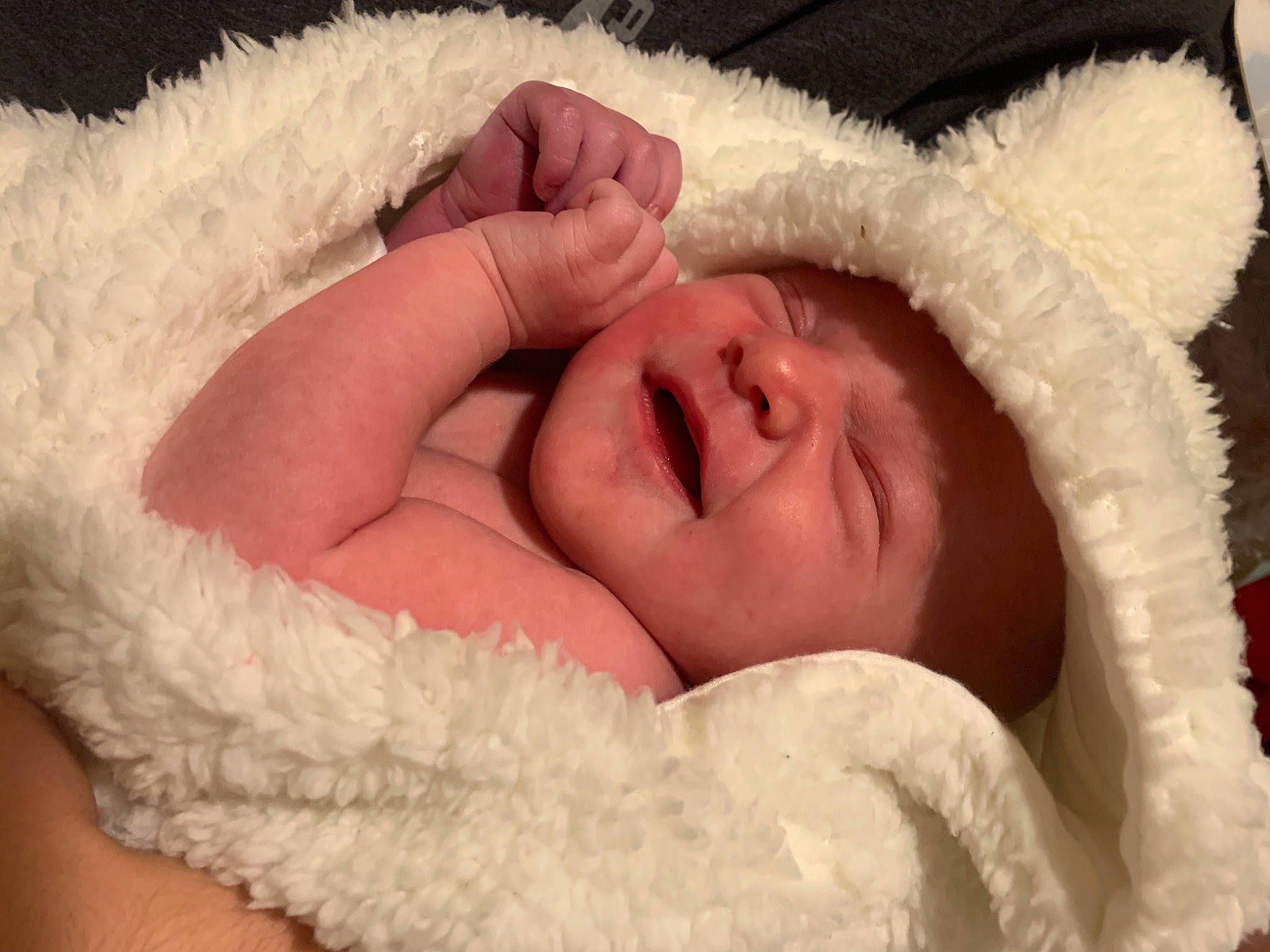 Amethyst is registered to the contest to win money with this photo: baby, baby_sleeping, cheek, close_up, comfort, ear, eye, eyelash, fur, gesture, happy, headwear, linens, lip, mammal, nail, nose, person, skin, smile