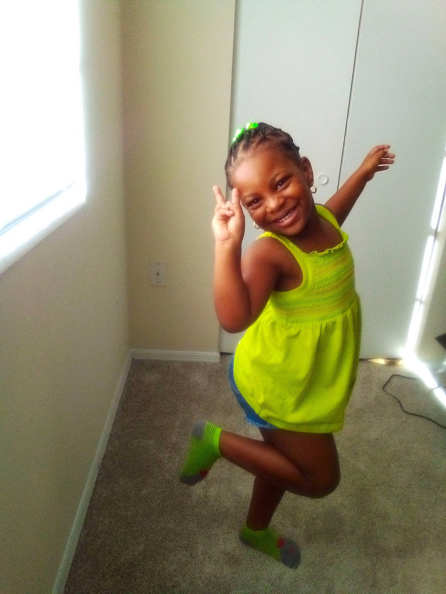 Adore joined the competition — help win amazing prizes! balance, child, door, dress, elbow, finger, flooring, happy, hardwood, human_leg, joint, joy, knee, leg, person, room, shoulder, smile, thigh, toddler