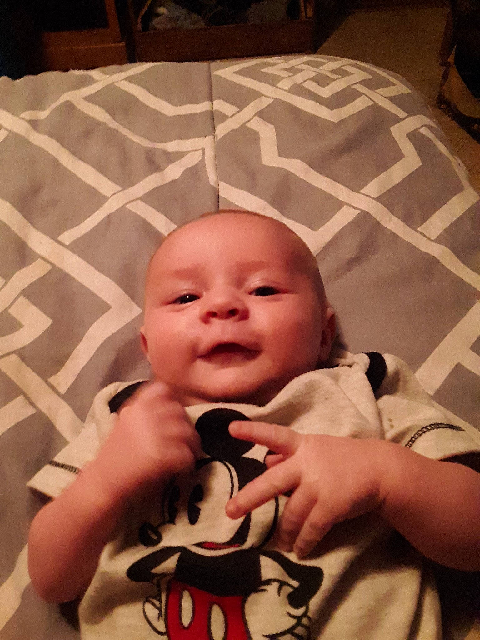 Xayden is registered to the contest to win money with this photo: baby, cheek, child, face, facial_expression, finger, head, mouth, nose, person, skin, smile, thumb, toddler