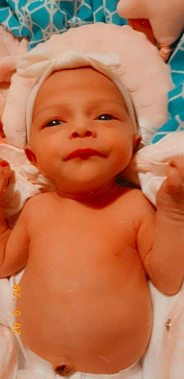 Kallie joined the competition — help win amazing prizes! baby, cheek, child, eye, face, head, headgear, lip, mouth, muscle, nose, person, skin, toddler