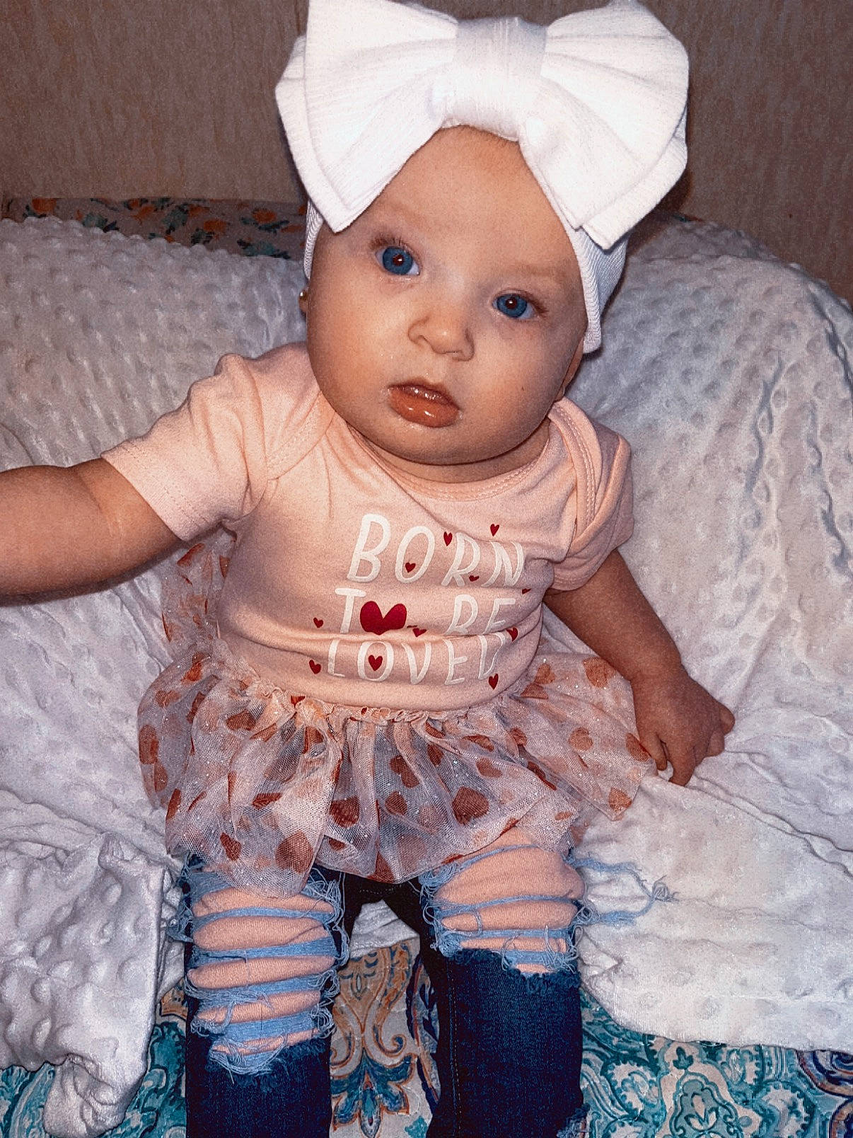 Kynslee joined the competition — help win amazing prizes! baby, baby_toddler_clothing, cap, cheek, clothing, eye, face, happy, head, headgear, headwear, iris, lip, organ, person, photograph, pink, skin, sleeve, textile