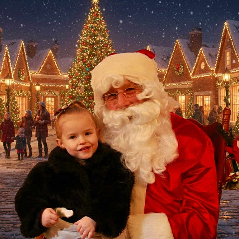 Khaleecy joined the competition — help win amazing prizes! celebration, child, christmas, christmas_tree, cozy_clothing, family, festive_lights, festivity, greeting, holiday, night, outdoor, people, santa_claus, seasonal, smile, snow, toddler, winter, wreath