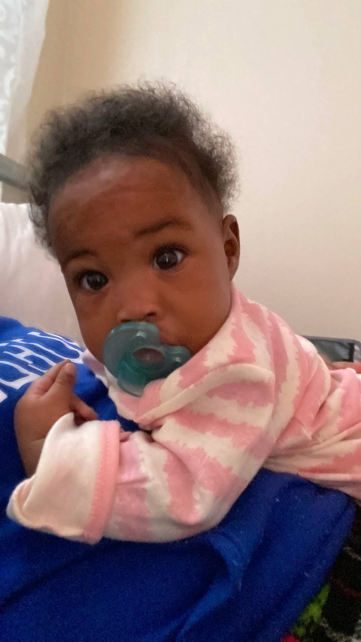 Malani joined the competition — help win amazing prizes! baby, baby_toddler_clothing, cheek, child, comfort, ear, eyebrow, eyelash, fun, gesture, happy, iris, lip, mouth, nail, nose, person, skin, sleeve, thumb