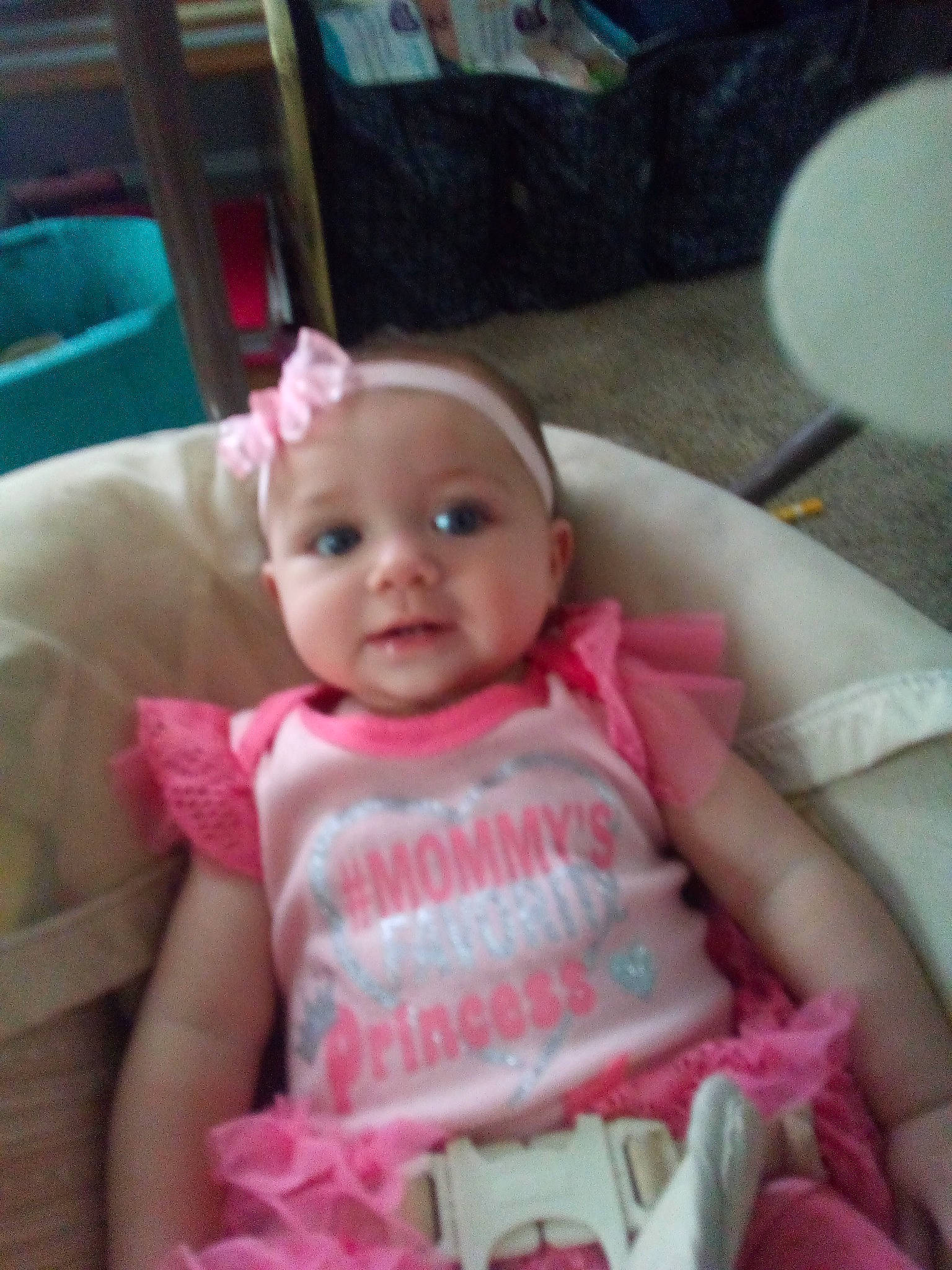 Izzabella joined the competition — help win amazing prizes! baby, cheek, child, eye, iris, lip, person, pink, product, skin, toddler