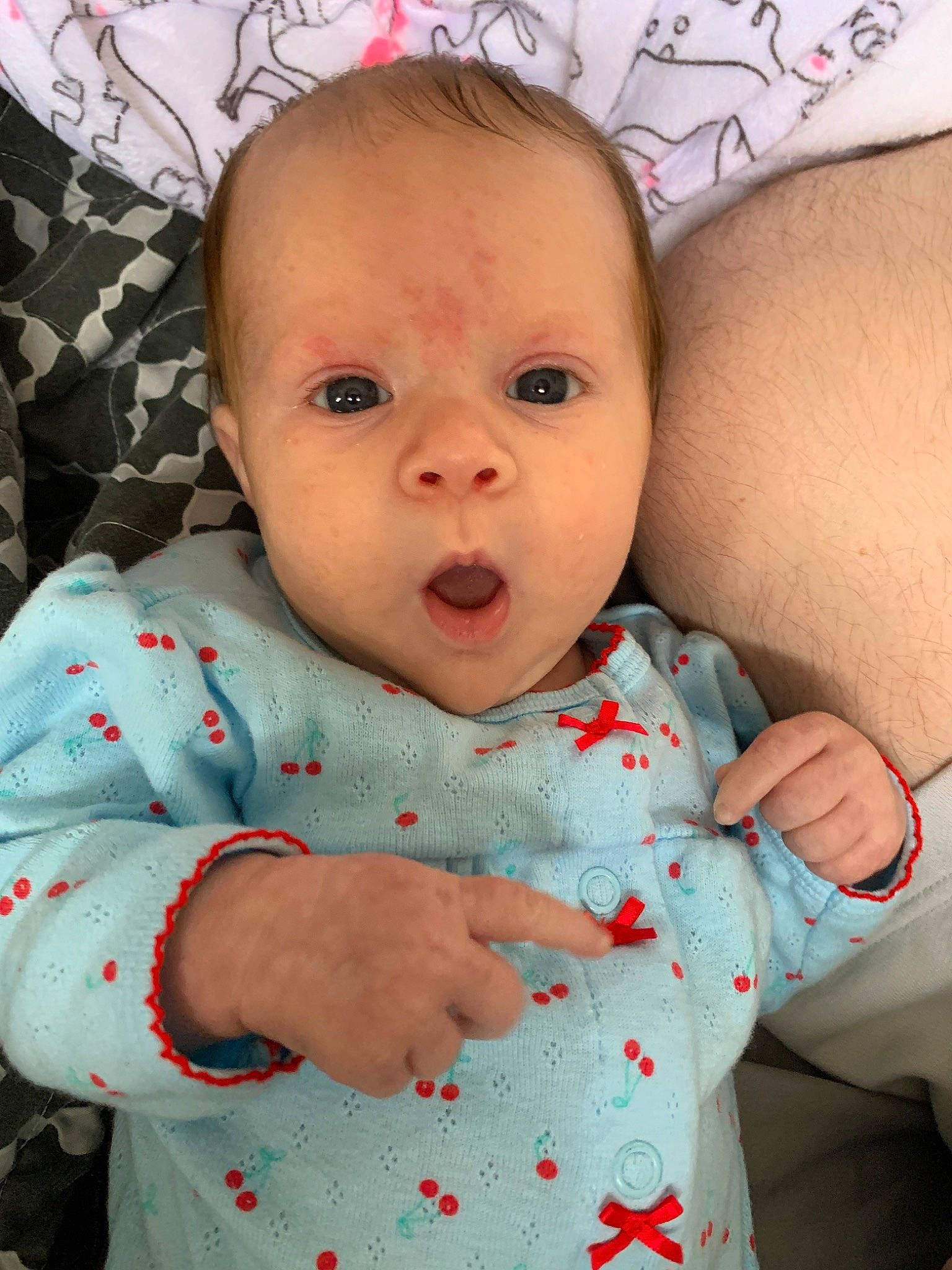 Leigha is registered to the contest to win money with this photo: baby, cheek, child, eye, face, finger, gesture, head, lip, mouth, nose, person, pink, skin, toddler