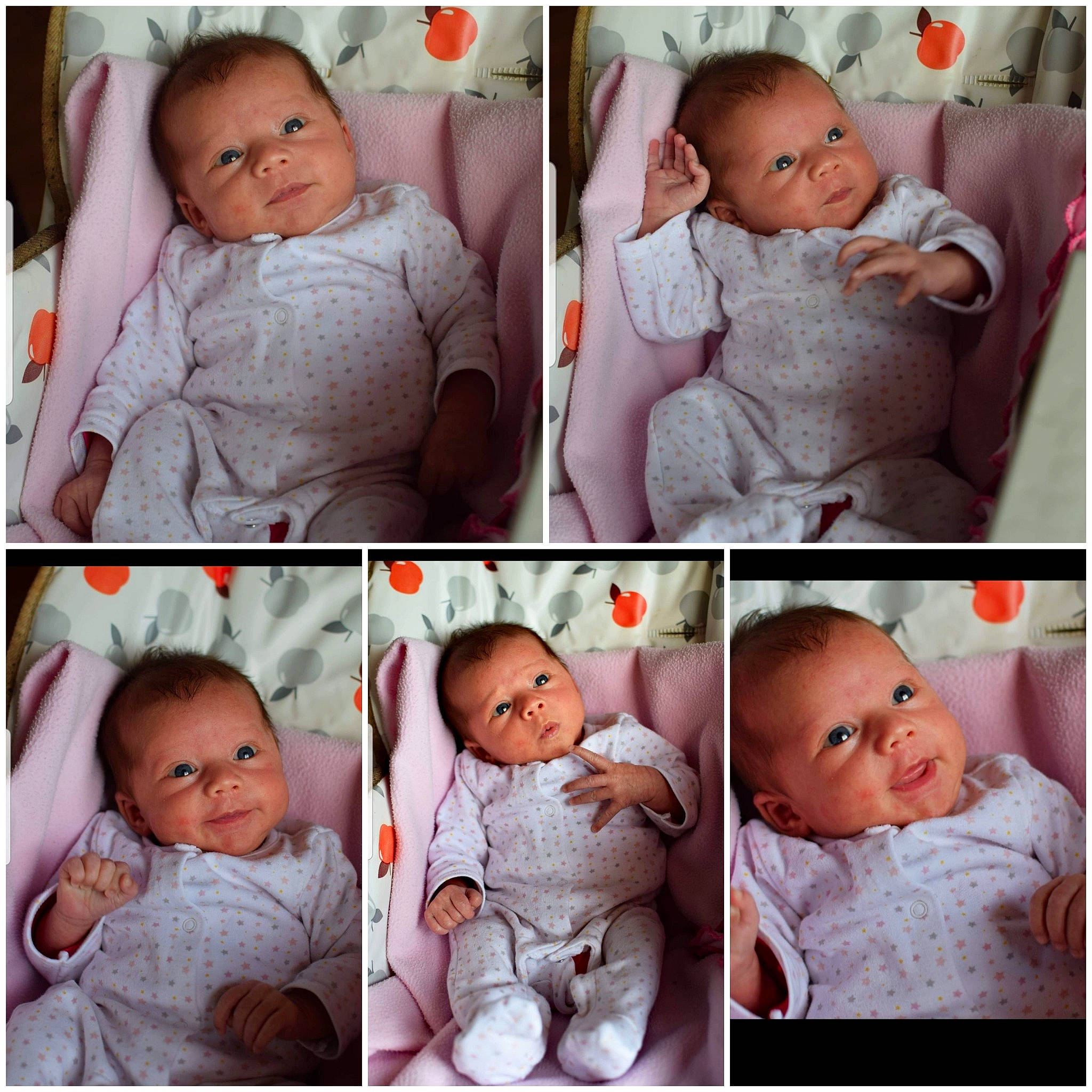 Lovaïna a rejoint le concours — aidez-le/la à gagner de superbes lots ! baby, baby_products, cheek, child, collage, eye, face, facial_expression, head, human, lip, nose, people, person, photograph, photography, pink, product, skin, smile