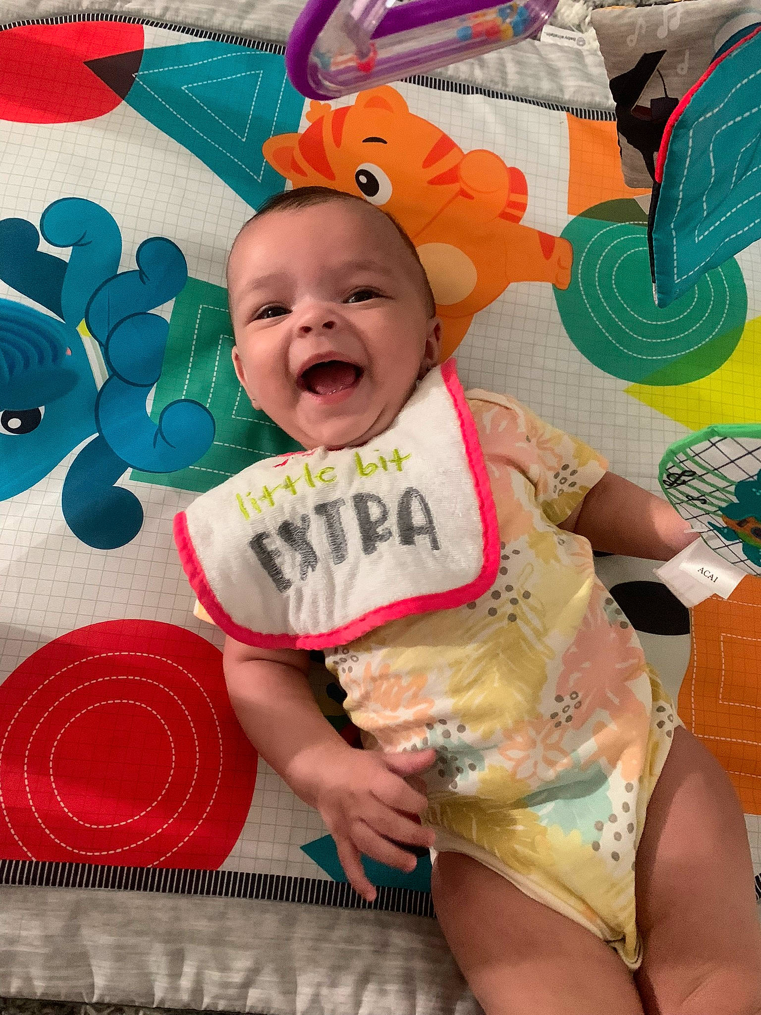 Anaya Reign joined the competition — help win amazing prizes! aqua, baby, baby_products, baby_toddler_clothing, child, design, font, fun, happy, hat, human_leg, linens, magenta, orange, pattern, person, pink, smile, textile, thigh