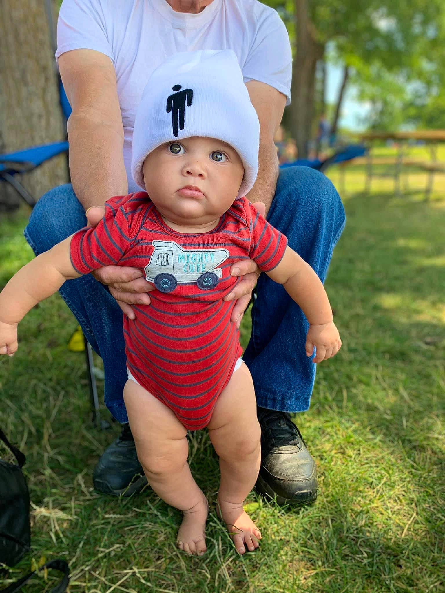 Roman joined the competition — help win amazing prizes! baby, child, family, grass, happy, headwear, leg, people, person, photography, plant, play, red, skin, smile, summer, thigh, toddler, tree, vacation