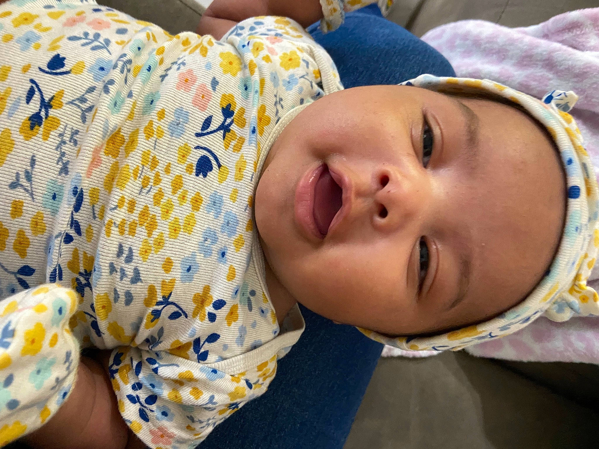 Liliana is registered to the contest to win money with this photo: baby, baby_toddler_clothing, bedtime, cheek, child, comfort, eyelash, fun, grass, happy, headwear, iris, linens, lip, mouth, nose, pattern, person, skin, sleep