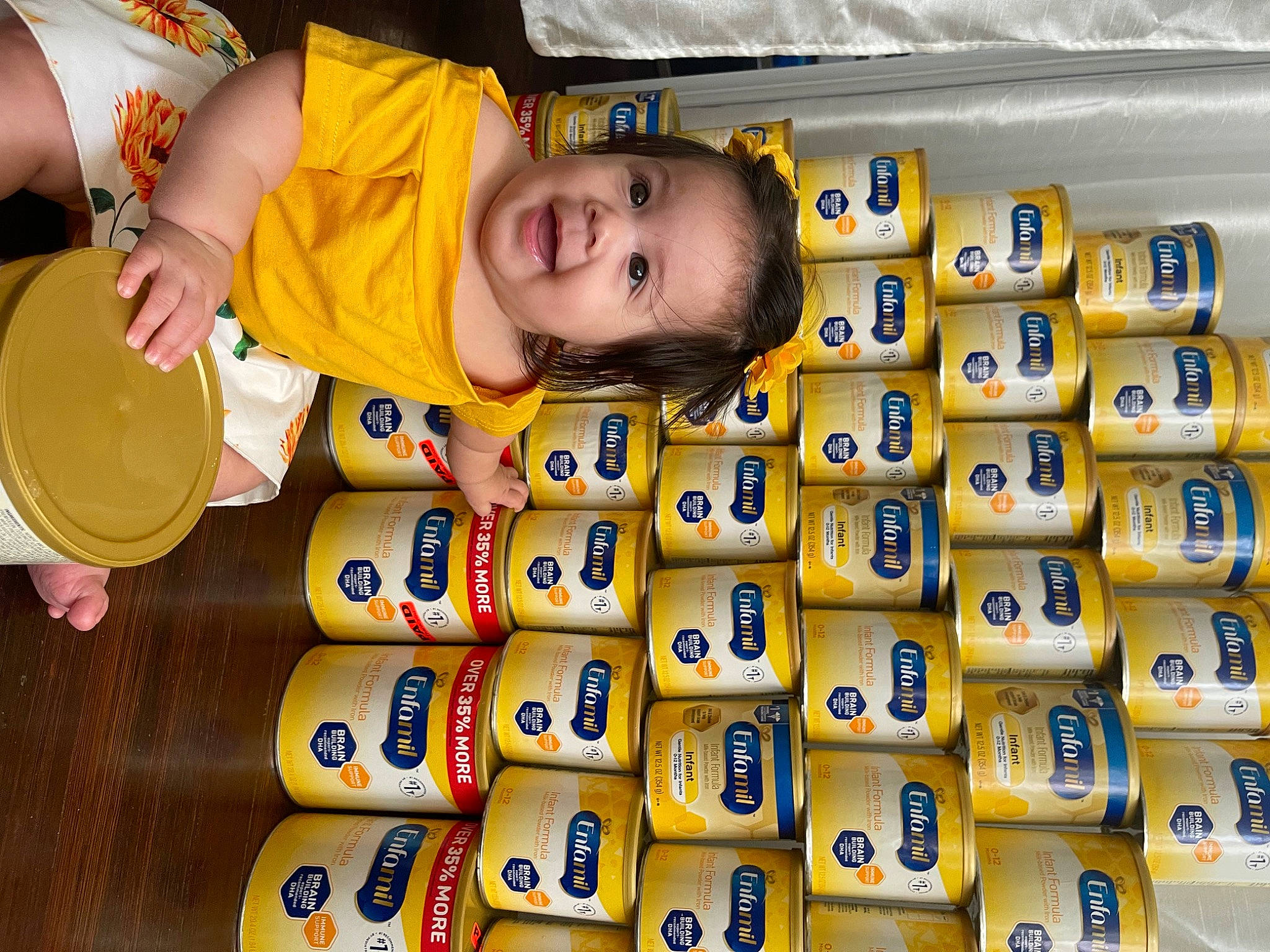 Alaïa joined the competition — help win amazing prizes! baby, baby_toddler_clothing, child, eye, eyelash, facial_expression, font, fun, happy, head, organ, people, person, photograph, photography, product, smile, snapshot, toddler, toy