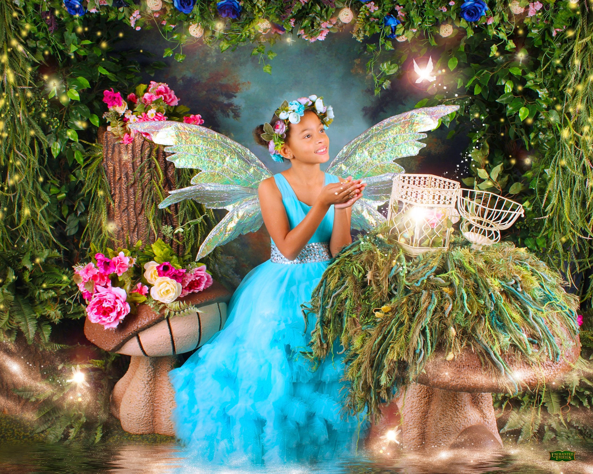 Mykayla is registered to the contest to win money with this photo: angel, beauty, dress, event, fictional_character, floral_design, flower, flower_arranging, formal_wear, garden, gown, grass, happy, headpiece, headwear, joy, mythical_creature, people_in_nature, performing_arts, person