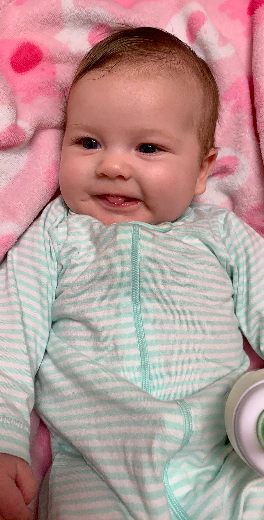 Leighla joined the competition — help win amazing prizes! beauty, cheek, child, eye, face, girl, head, infant, iris, lip, mouth, nose, person, pink, product, skin, smile, textile, toddler