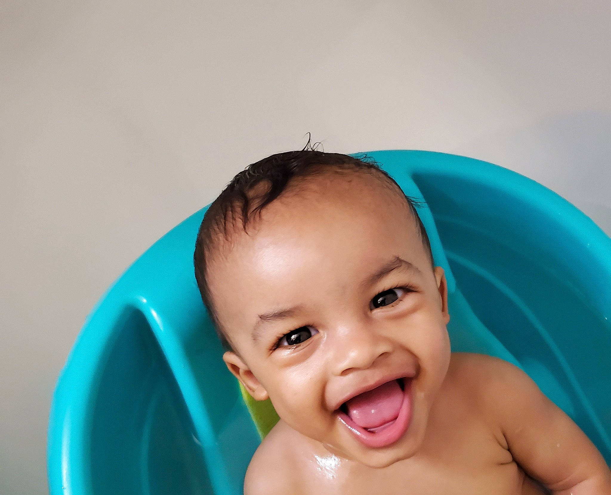 Brysen joined the competition — help win amazing prizes! baby, baby_bathing, baby_making_funny_faces, bathing, bathtub, child, face, facial_expression, fun, happy, head, laugh, leisure, mouth, nose, person, product, skin, smile, toddler
