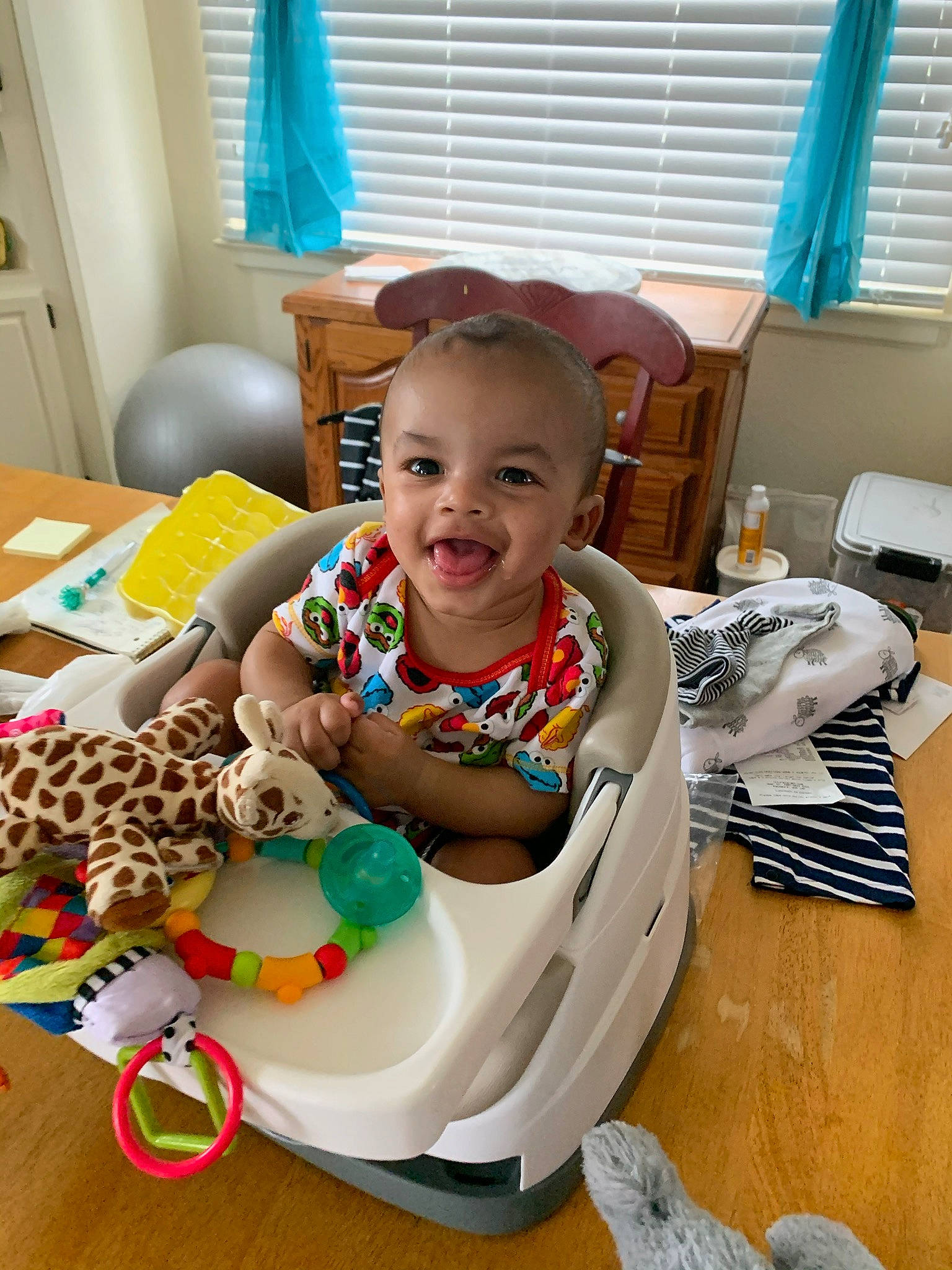 Brysen joined the competition — help win amazing prizes! baby, baby_playing_with_toys, child, joy, person, play, room, toddler, toy