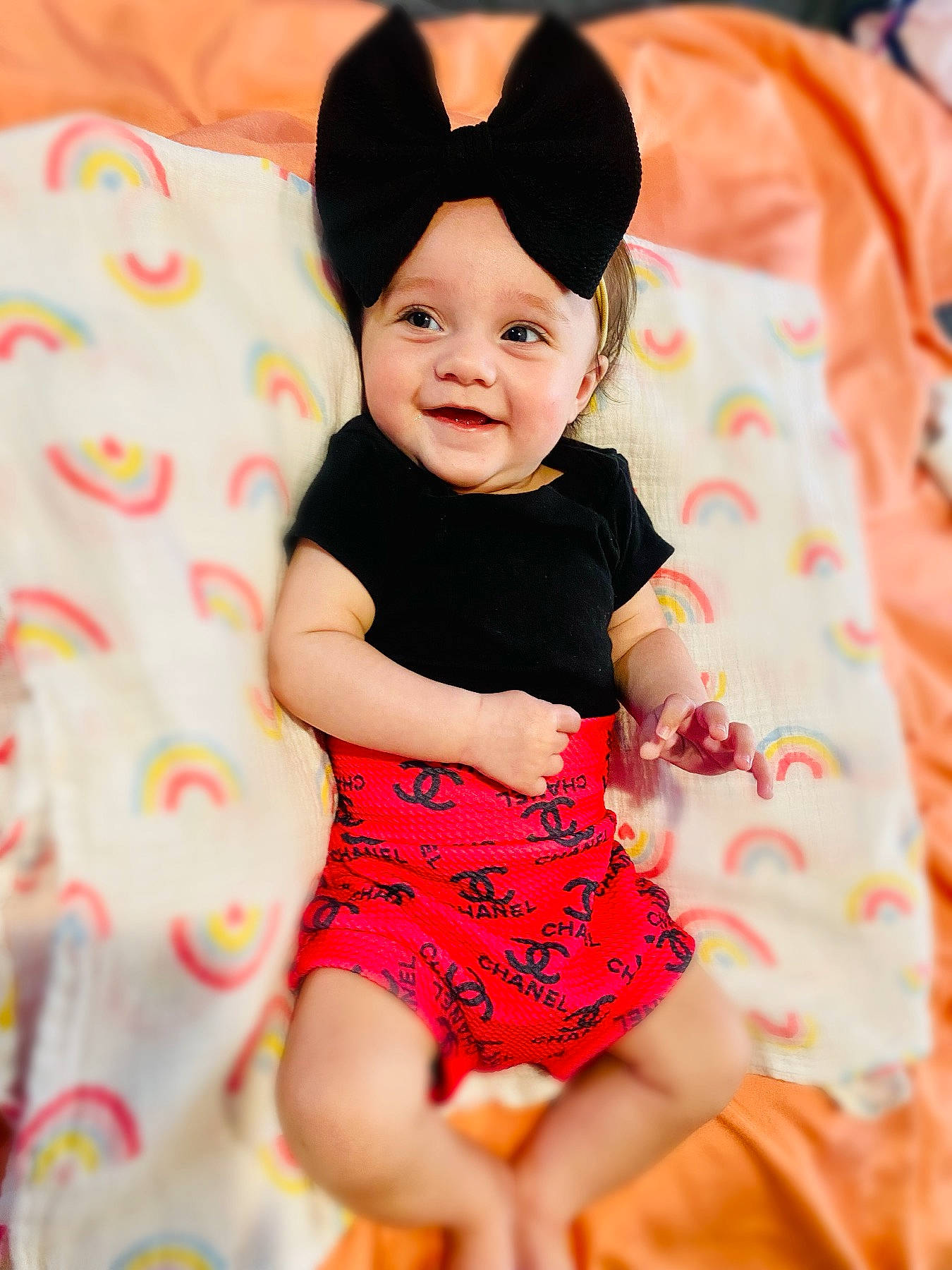 Kinslee joined the competition — help win amazing prizes! arm, baby, baby_toddler_clothing, child, collar, comfort, day_dress, dress, eye, happy, head, human_body, joy, pattern, person, pink, skin, sleeve, smile, textile