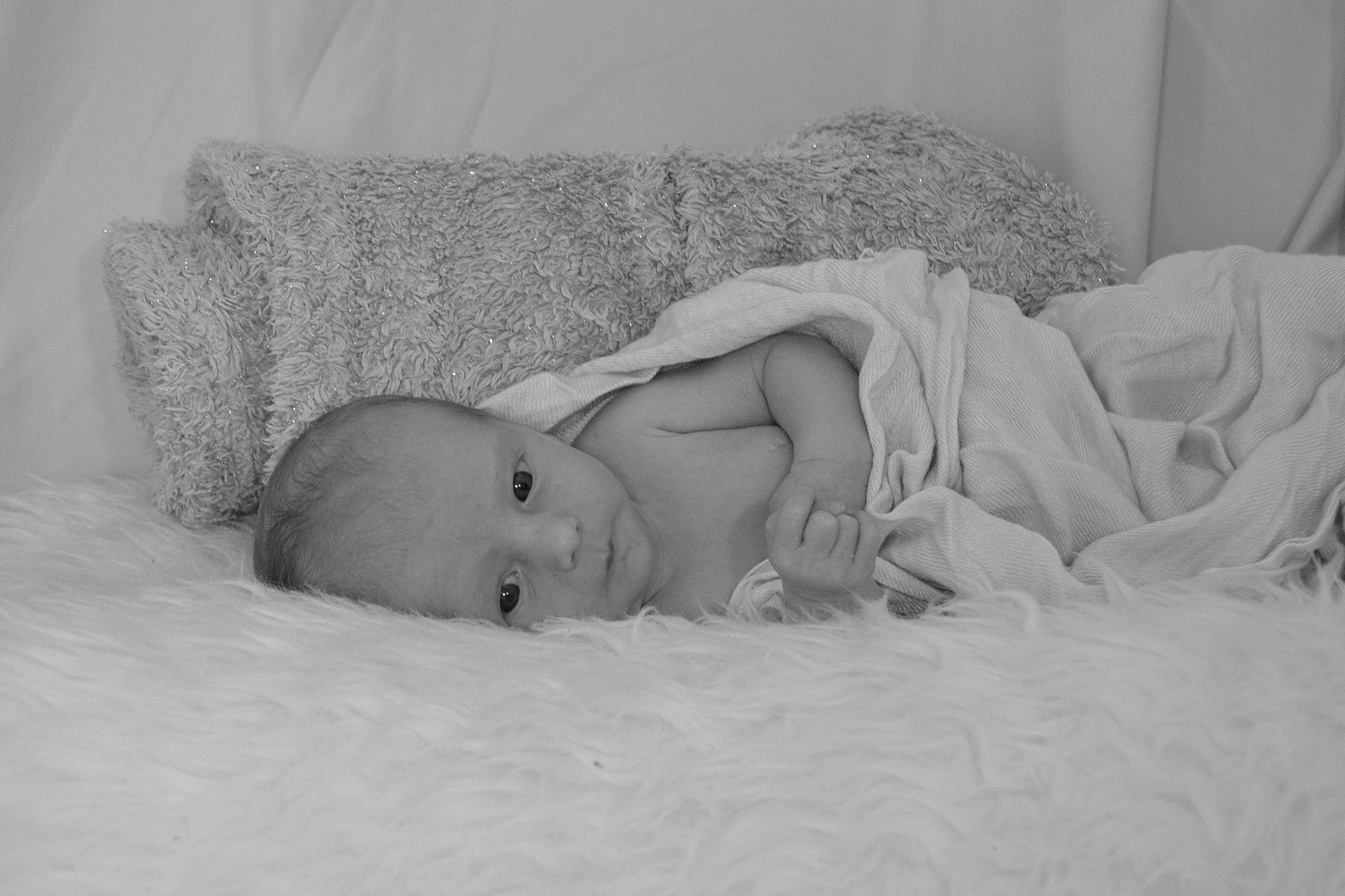 Laouny participe au concours pour gagner de l'argent avec cette photo : art, baby, bedding, bedtime, child, comfort, flooring, grey, linens, mammal, monochrome, monochrome_photography, nap, person, portrait_photography, room, skin, sleep, stock_photography, textile