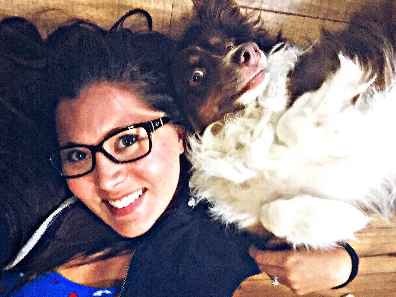 Lilly joined the competition — help win amazing prizes! canidae, carnivore, companion_dog, cool, dog, dog_breed, friendship, fur, glasses, happy, joy, love, person, photography, puppy, puppy_love, selfie, smile, toy_dog