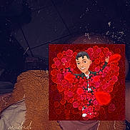 Inaya participe au concours pour gagner de l'argent avec cette photo : art, astronomical_object, carmine, electric_blue, event, fictional_character, font, gesture, graphics, illustration, logo, magenta, organ, painting, pattern, pink, space, tree, visual_arts, winter