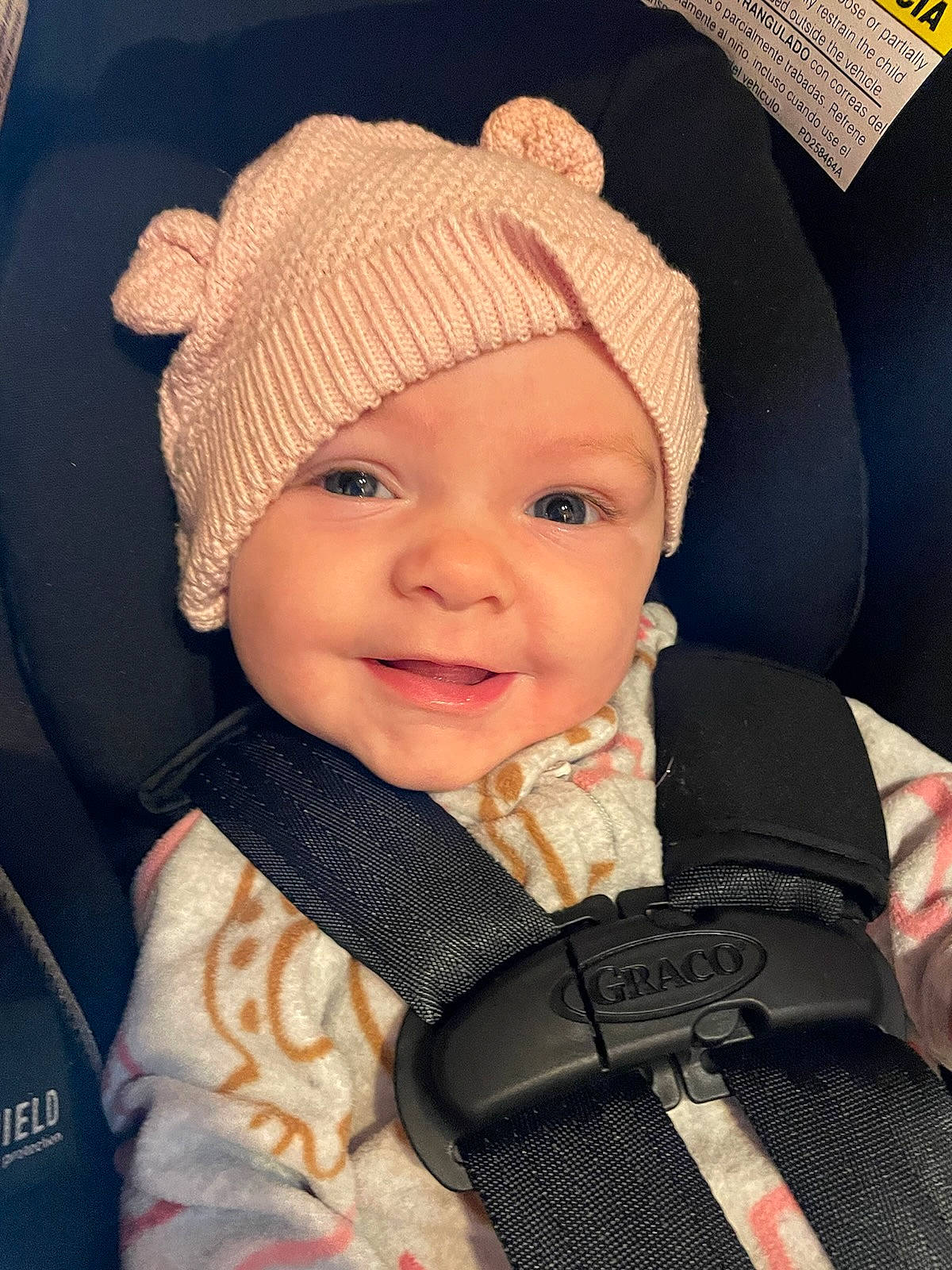 Phoenix joined the competition — help win amazing prizes! baby, baby_toddler_clothing, beauty, cap, cheek, child, comfort, cool, eye, face, fashion_accessory, happy, headwear, knit_cap, outerwear, person, photograph, product, skin, sleeve