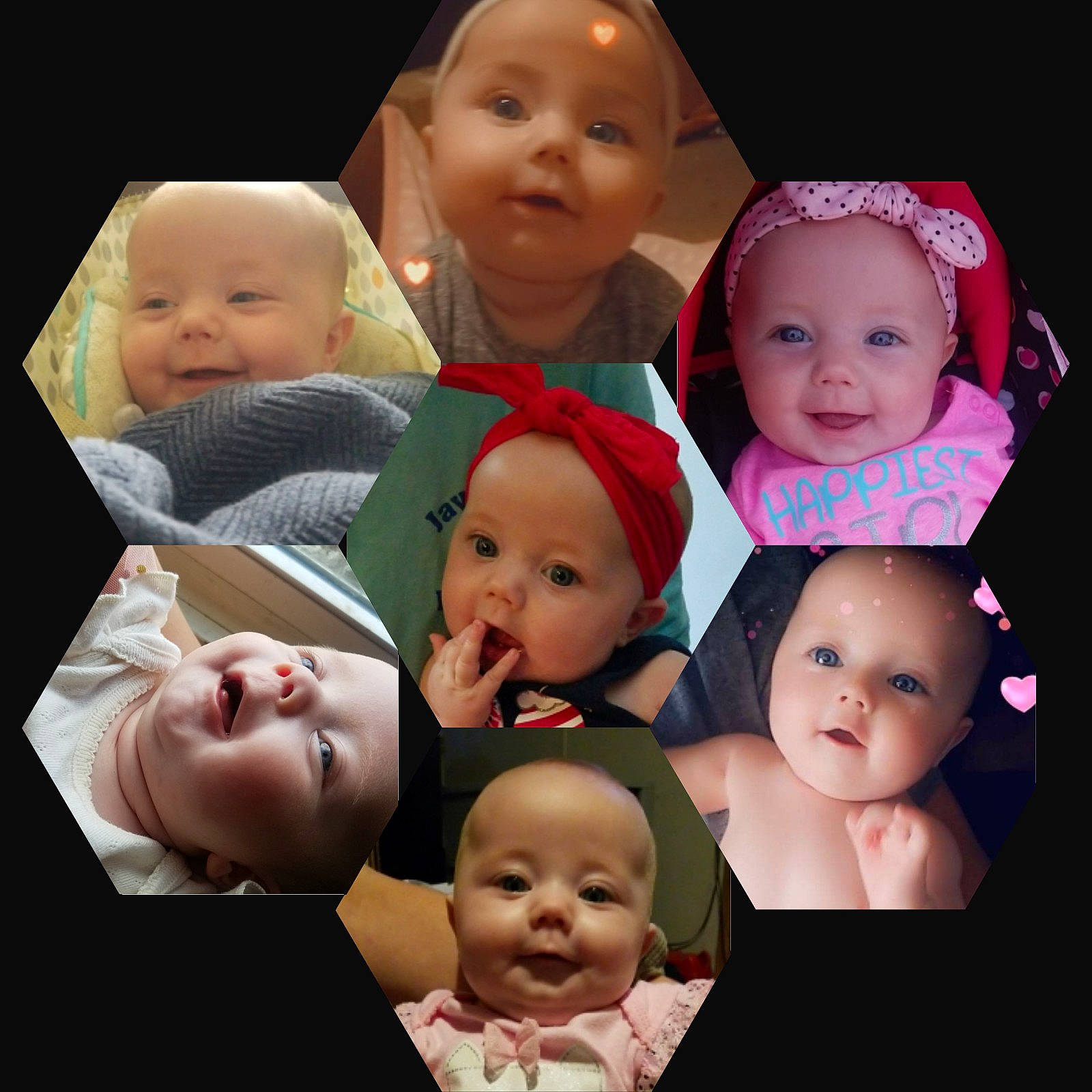 Addilynn joined the competition — help win amazing prizes! art, baby, cheek, child, collage, face, facial_expression, family, happy, head, headwear, human, joy, lip, people, person, photography, photomontage, sibling, skin