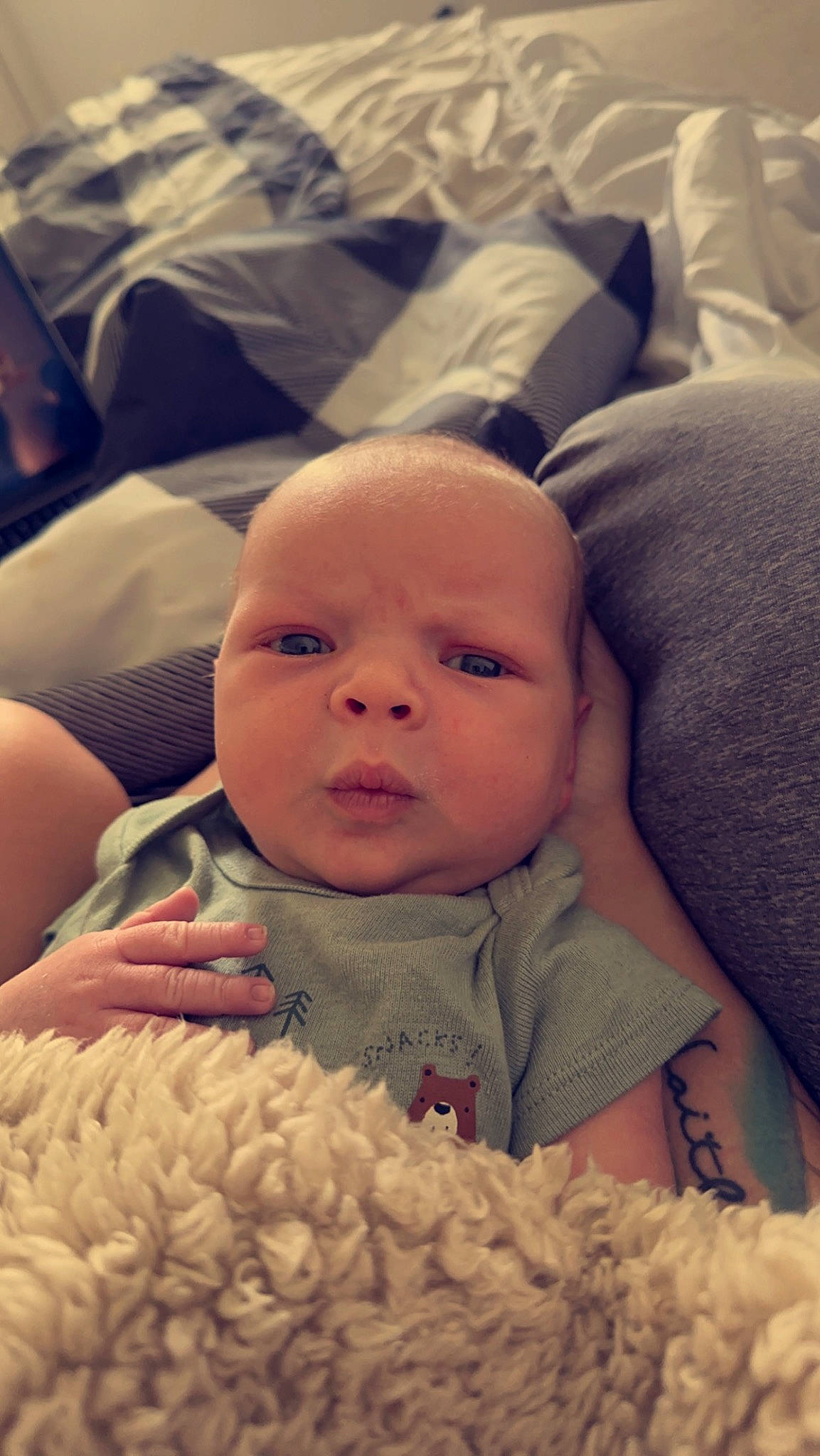 Hayes is registered to the contest to win money with this photo: baby, baby_sleeping, baby_toddler_clothing, beauty, bedtime, cheek, child, comfort, eyebrow, finger, happy, linens, mouth, people, person, skin, smile, textile, thumb, toddler