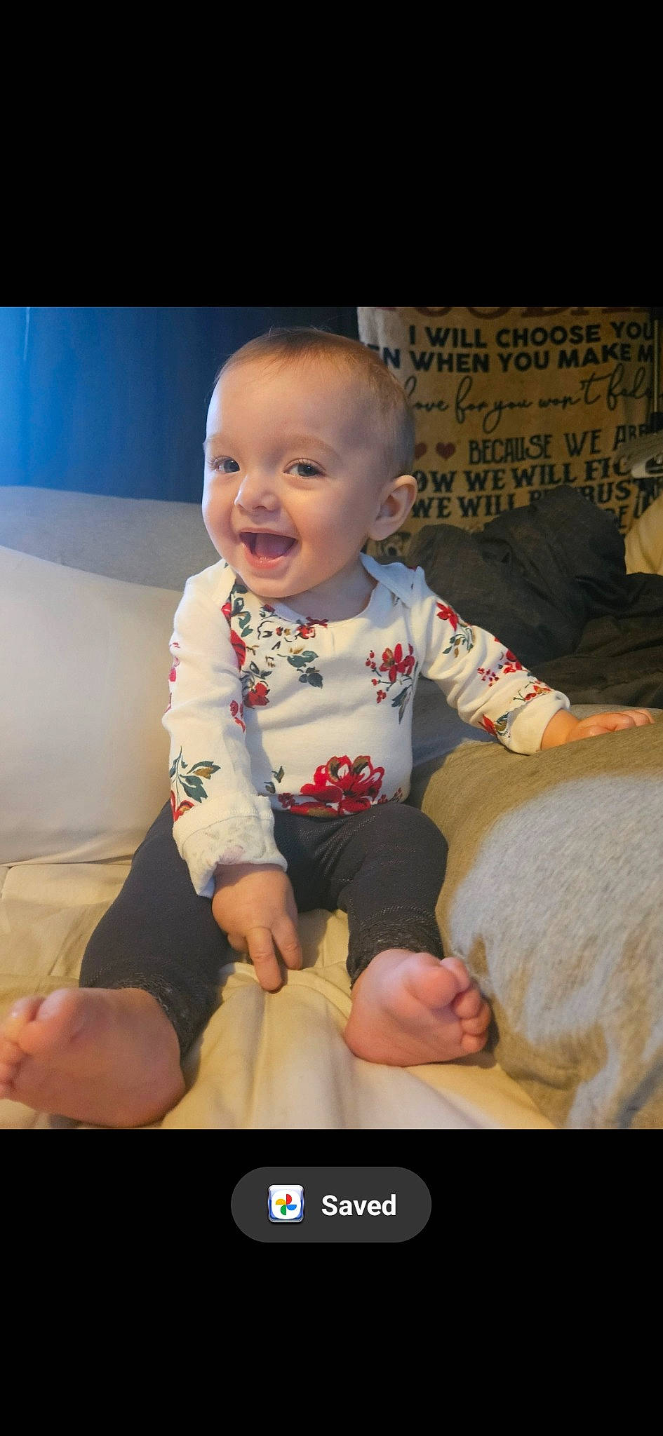 Ariah is registered to the contest to win money with this photo: baby, baby_toddler_clothing, beauty, cheek, child, comfort, facial_expression, finger, flash_photography, fun, happy, joy, lap, mouth, person, product, sitting, skin, sleeve, smile