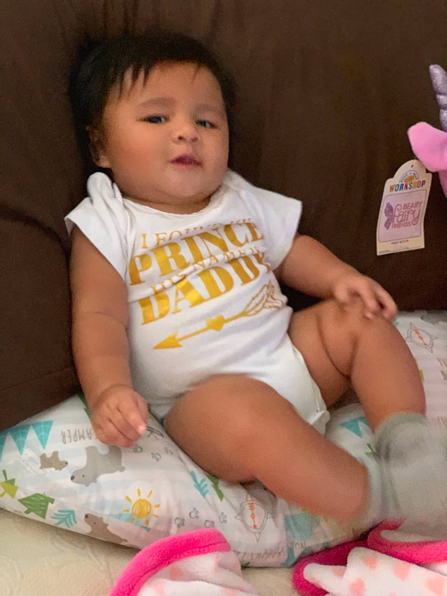 Ariannah joined the competition — help win amazing prizes! baby, baby_toddler_clothing, cheek, child, diaper, person, sitting, skin, toddler