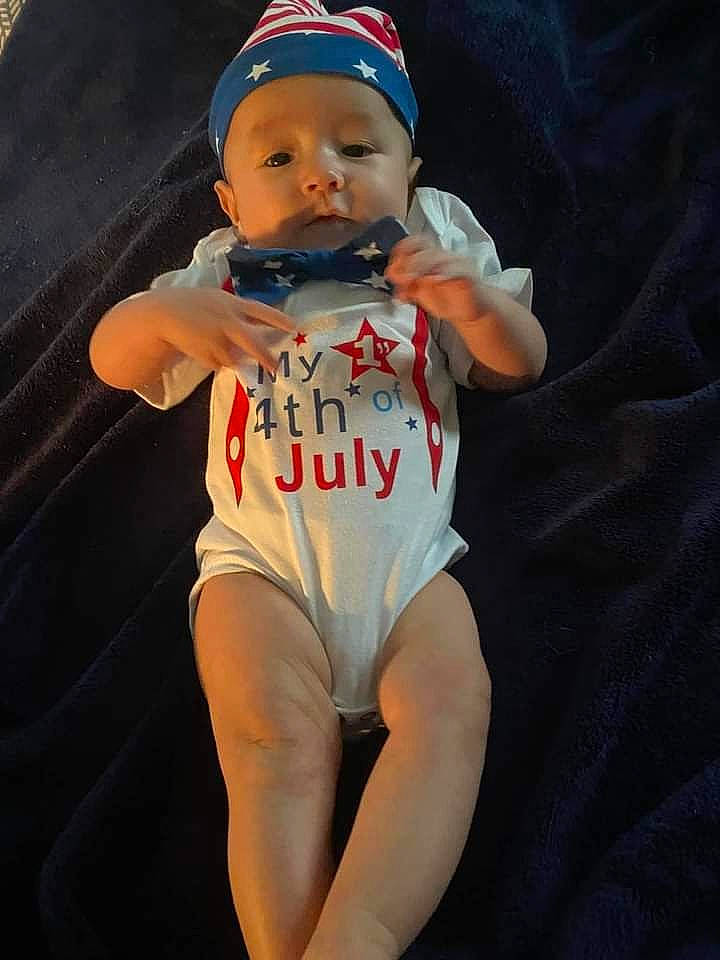 Grayson joined the competition — help win amazing prizes! abdomen, baby, baby_toddler_clothing, cap, elbow, electric_blue, eye, face, happy, hat, headwear, human_body, jersey, leg, person, sleeve, sportswear, t_shirt, thigh, toddler