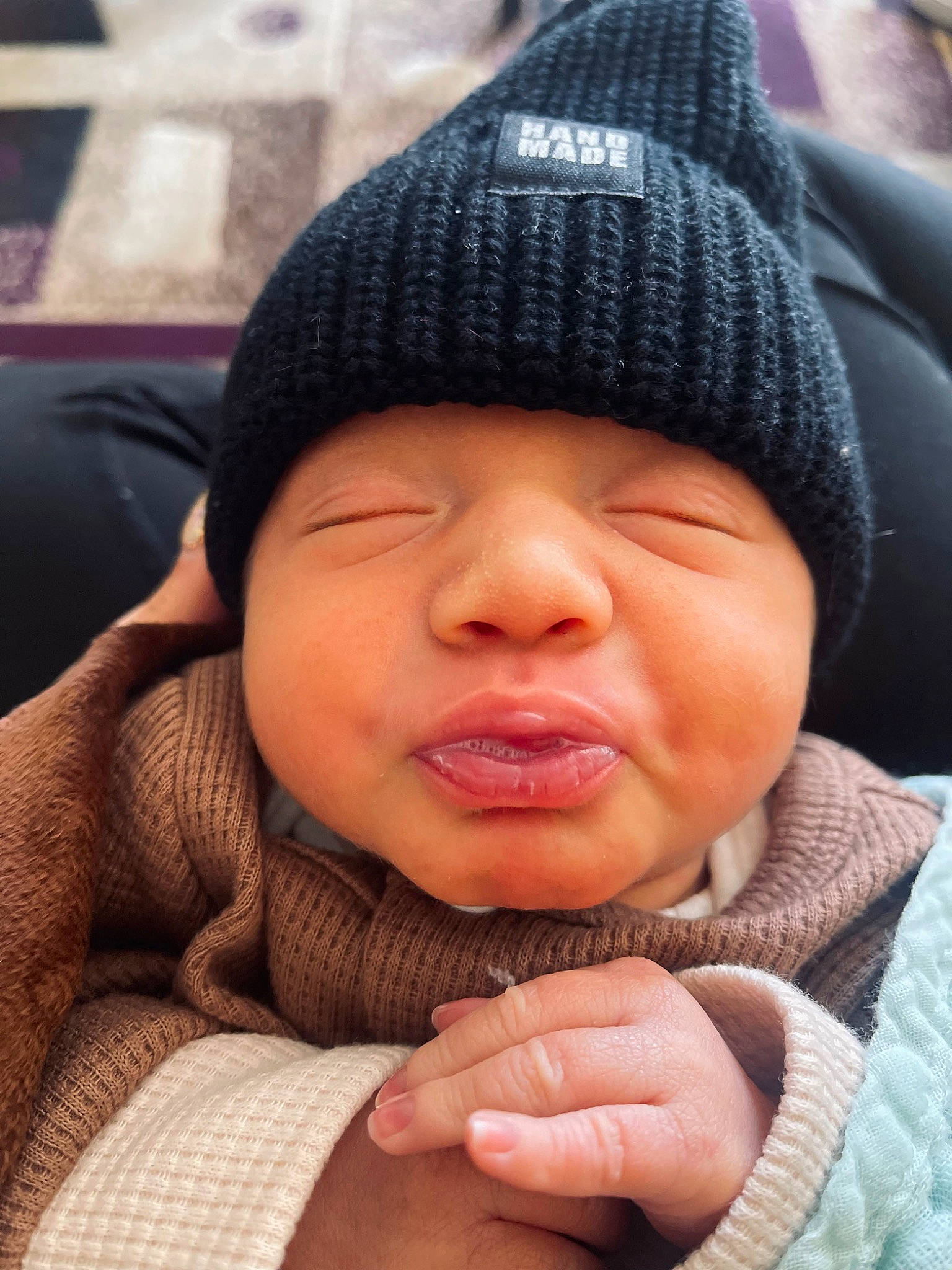 Dawson joined the competition — help win amazing prizes! baby, cap, cheek, chin, comfort, eye, eyebrow, eyelash, finger, forehead, gesture, happy, headwear, lip, mouth, nail, nose, outerwear, person, skin