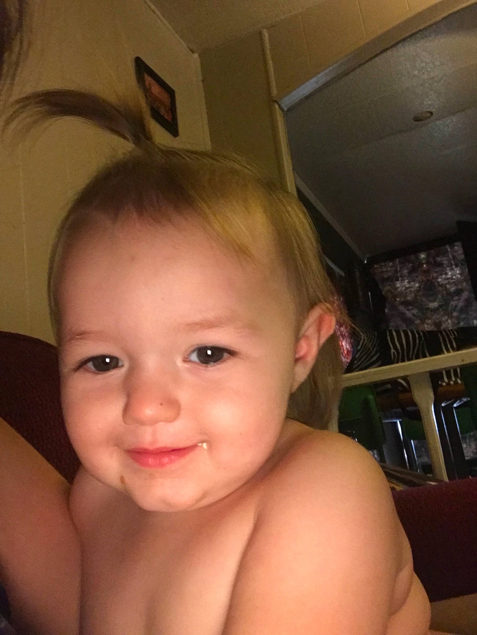 Mackenzie is registered to the contest to win money with this photo: cheek, child, chin, ear, eye, eyebrow, face, facial_expression, forehead, hair, hairstyle, head, iris, joy, lip, mouth, neck, nose, organ, person