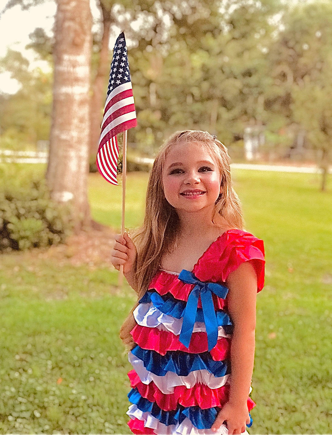Daphne joined the competition — help win amazing prizes! child, dress, flag, flag_day_usa, flag_of_the_united_states, happy, independence_day, joy, pattern, person, photography, summer, toddler