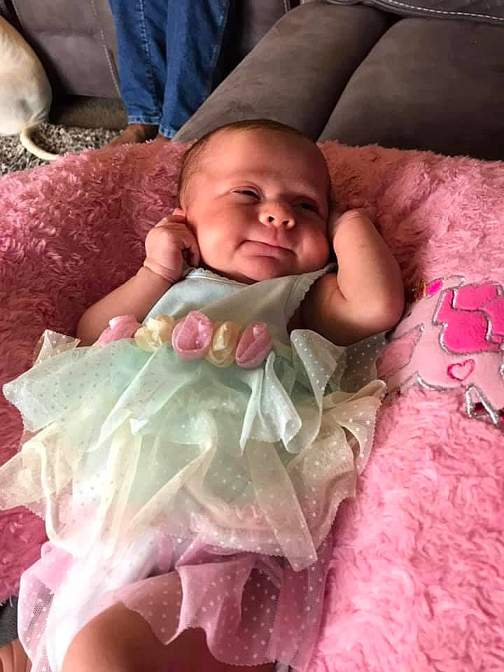 Macey joined the competition — help win amazing prizes! baby, baby_products, baby_toddler_clothing, bedding, bedtime, cheek, child, comfort, finger, fun, happy, linens, mouth, person, pink, product, room, sitting, skin, smile