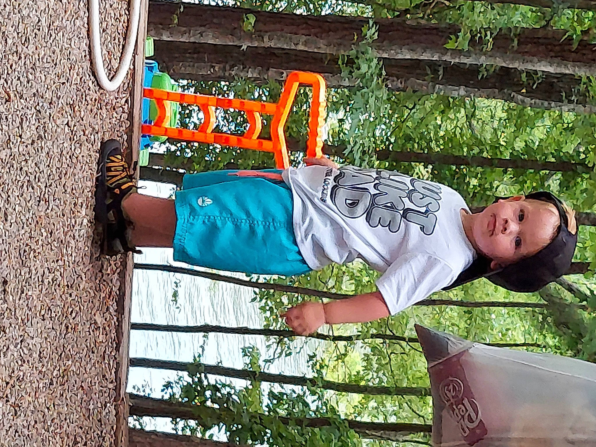 Baylor joined the competition — help win amazing prizes! fun, grass, headwear, leisure, people_in_nature, person, plant, shorts, street_fashion, t_shirt, tree, vacation