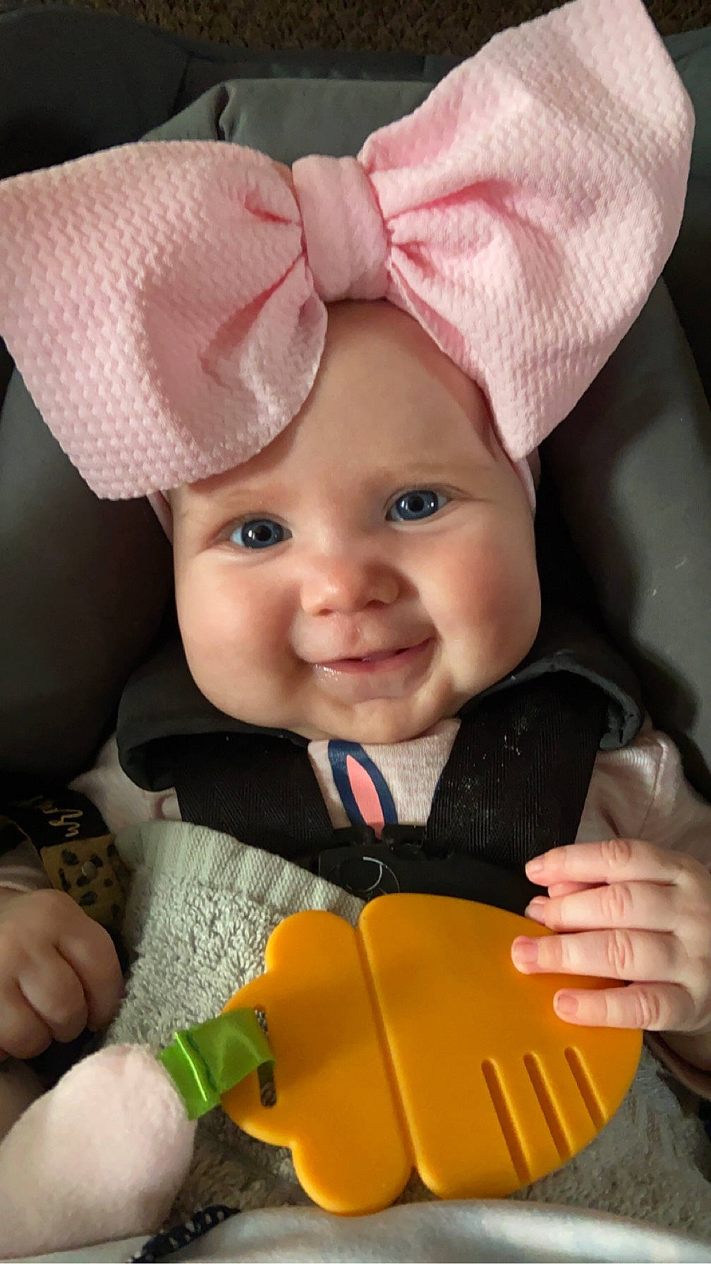 Wrenlyn is registered to the contest to win money with this photo: baby, baby_toddler_clothing, cap, cheek, child, chin, finger, hand, happy, hat, head, headwear, jacket, joy, nose, person, photograph, product, skin, sleeve