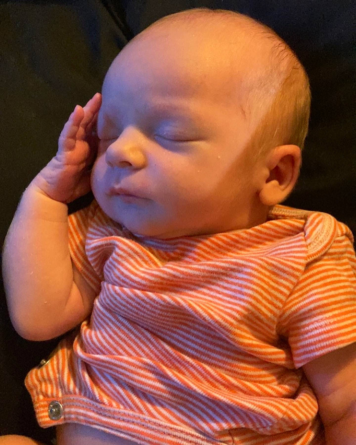 Lucas joined the competition — help win amazing prizes! baby, baby_toddler_clothing, cheek, child, chin, collar, comfort, ear, facial_expression, gesture, happy, iris, lip, mouth, neck, nose, orange, person, skin, sleeve