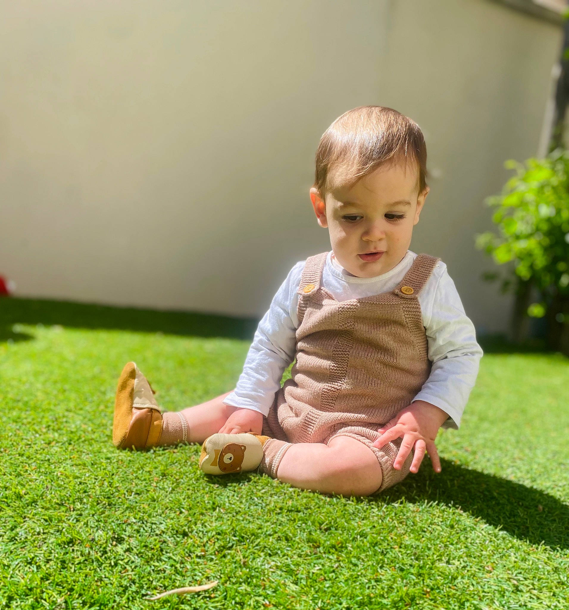 Elliot participe au concours pour gagner de l'argent avec cette photo : art, baby, baby_toddler_clothing, barefoot, child, flooring, foot, fun, grass, grassland, groundcover, happy, human_leg, lawn, meadow, people_in_nature, person, plant, sitting, toddler