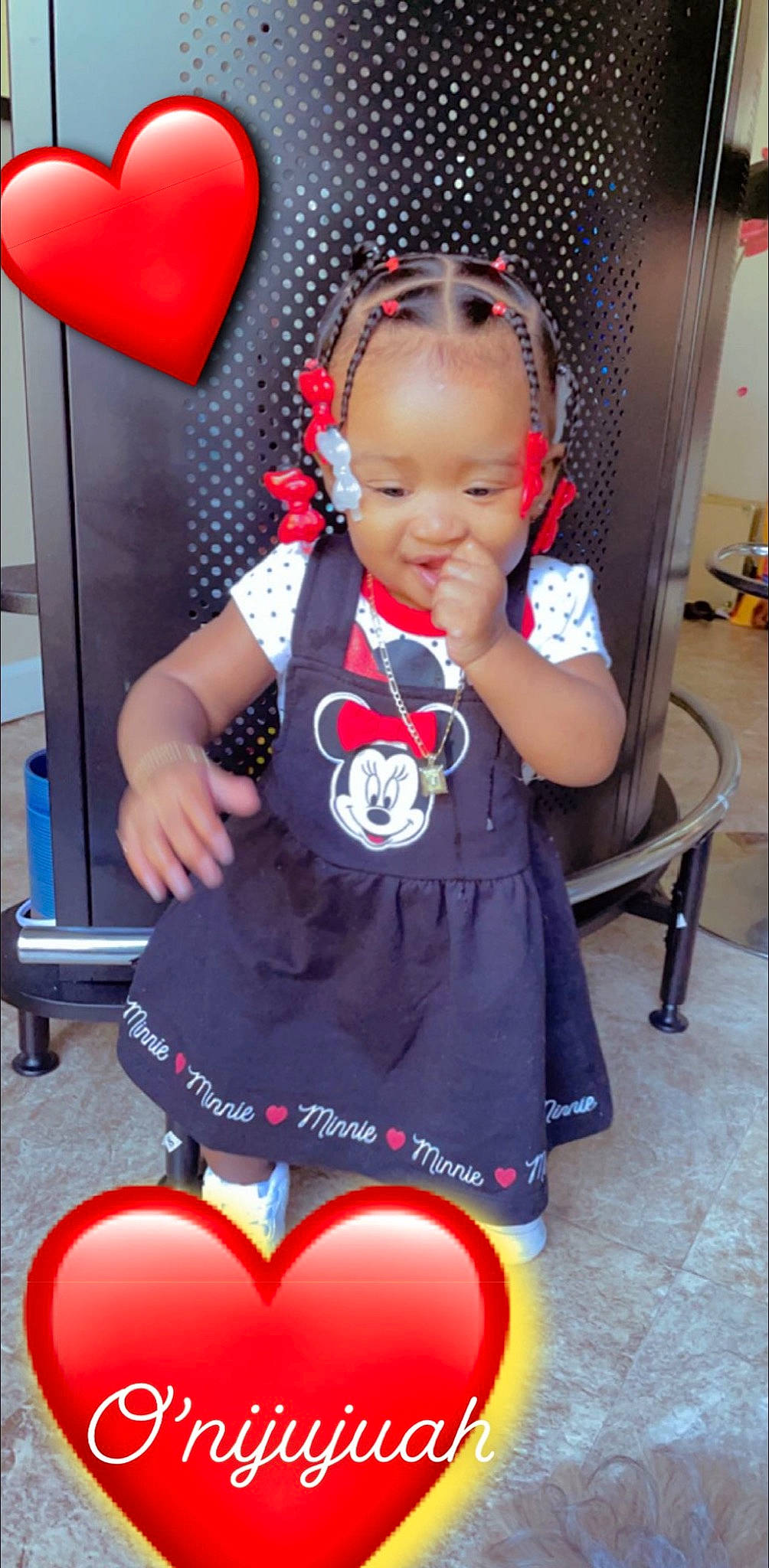 Onijujuah joined the competition — help win amazing prizes! baby, baby_toddler_clothing, bag, chair, child, costume, electric_blue, event, fashion_accessory, fun, hairstyle, happy, headwear, organ, party, pattern, person, red, sleeve, snapshot