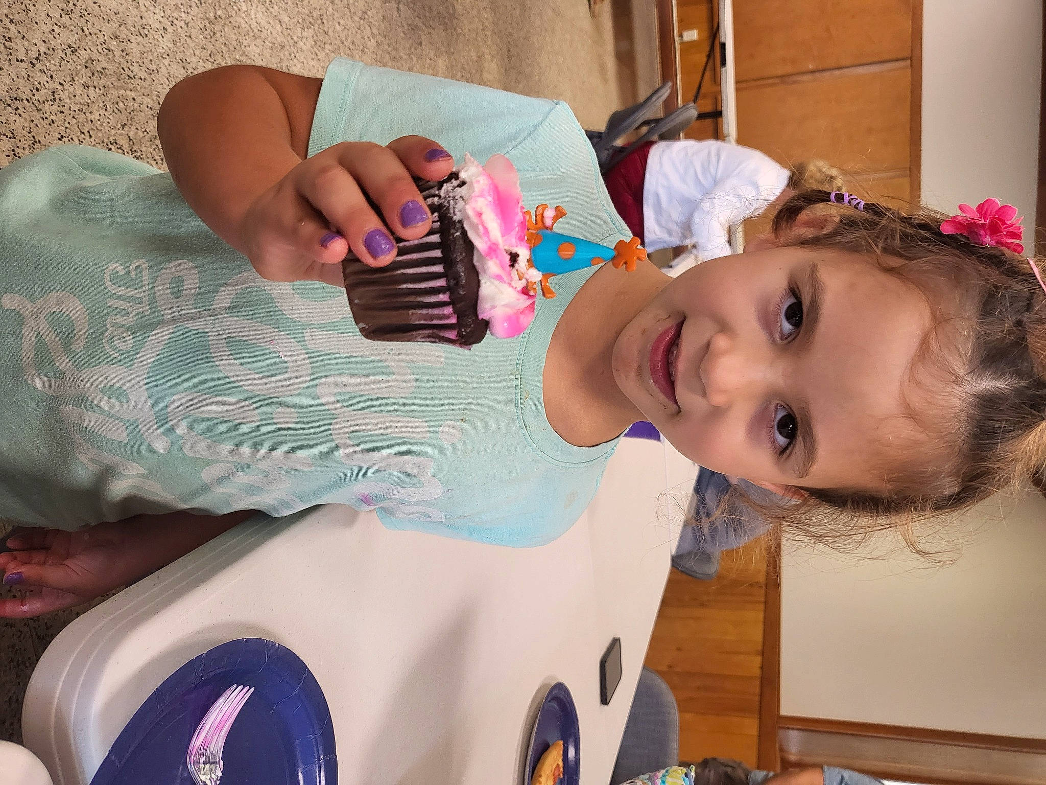 Kya joined the competition — help win amazing prizes! baby, baby_products, baby_toddler_clothing, cheek, child, dress, eyelash, happy, head, joy, linens, mouth, nail, nose, party, person, pink, room, skin, smile