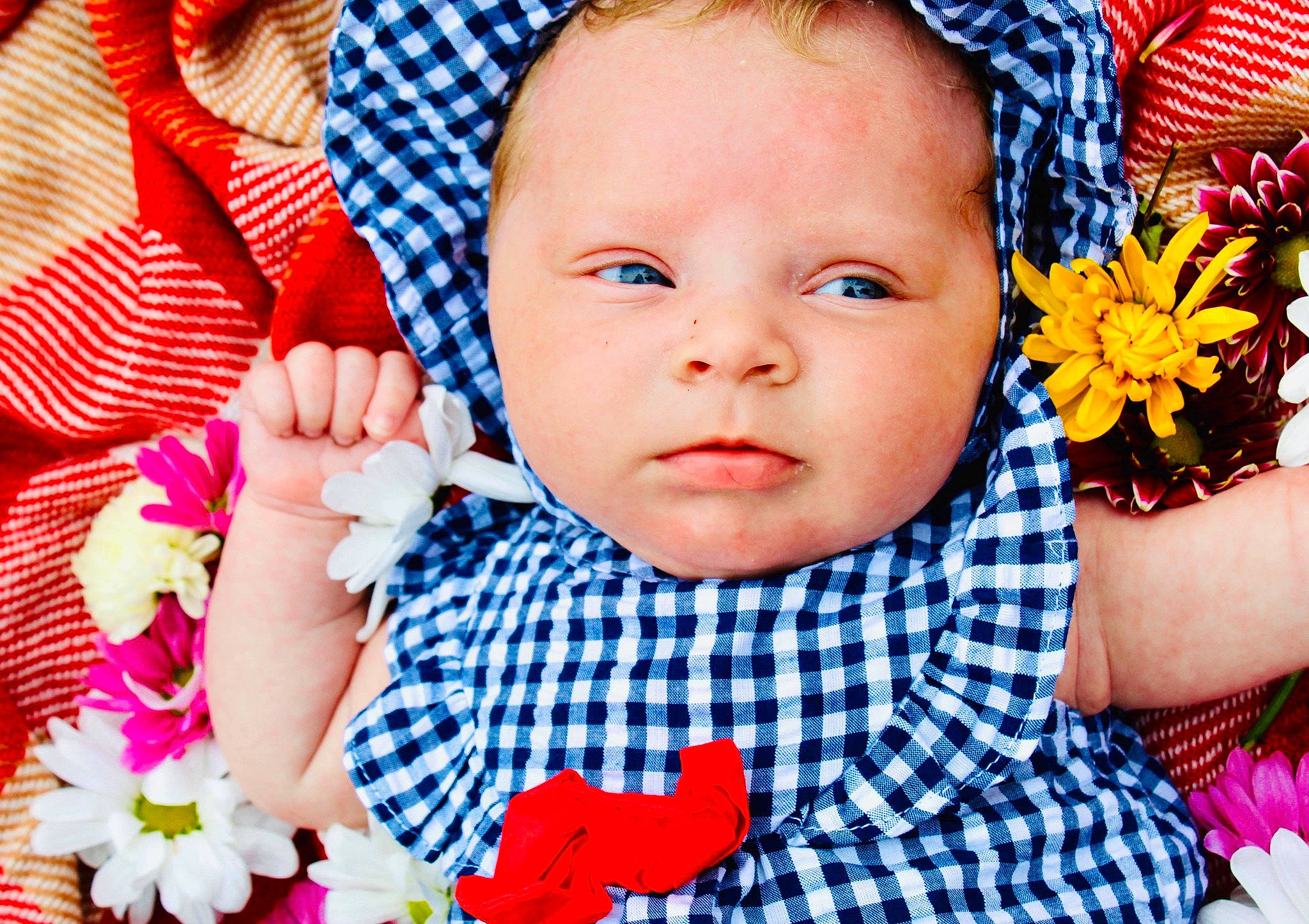 Alyvia joined the competition — help win amazing prizes! baby, baby_sleeping, baby_toddler_clothing, beauty, cheek, child, child_model, design, face, finger, gesture, hand, happy, nose, pattern, person, photography, playing_with_kids, skin, textile